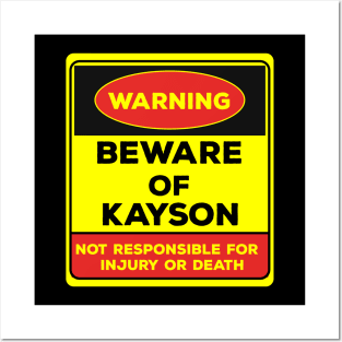 Beware Of Damien/Warning Beware Of Damien Not Responsible For Injury Or Death/gift for Damien Posters and Art